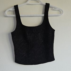 💛Dynamite Gold Sparkle Short Tank Top